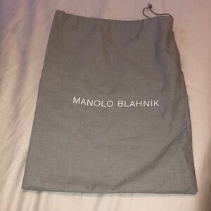 Manolo Blahnik Gray Dust bag 10.5x14 inches